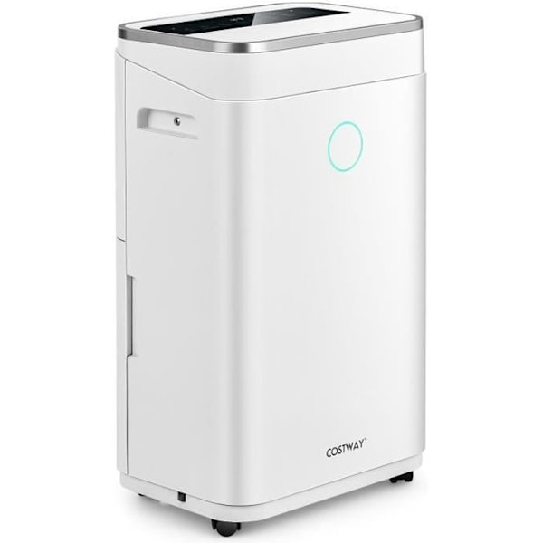 COSTWAY Avfuktare 25L/dag 4 i 1 vattentank 6,5L 24H Timer 2 hastigheter Automatisk avfrostning Rum upp till 30 m²