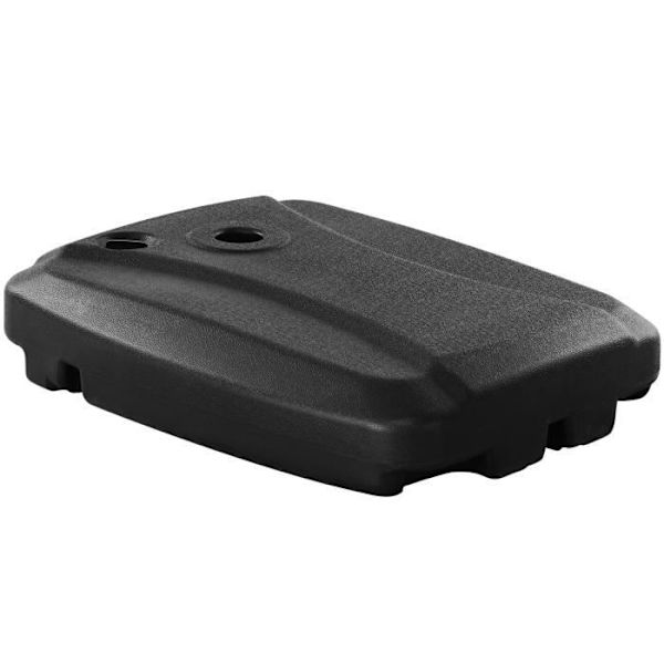 COSTWAY HDPE parasollbas, med hjul och bottenkors, fyll med 95 kg sand eller 60 l vatten, 81x61x15 cm, svart