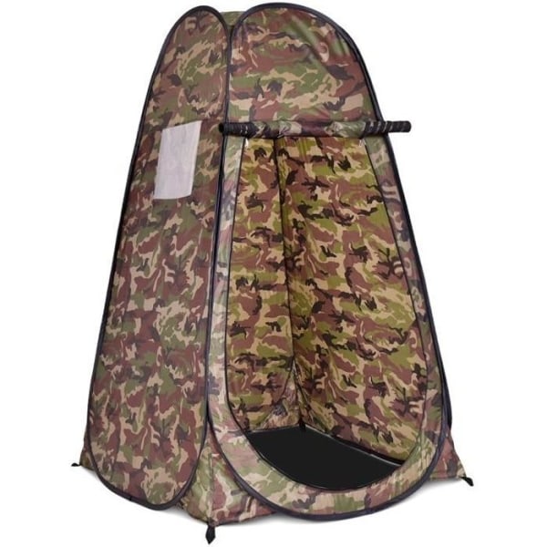 COSTWAY Bärbart Pop-up Camping Duschtält 120 x 120 x 190 CM Omklädningsskåp i polyester för vandringskamouflage