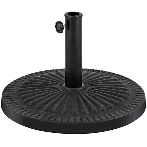 COSTWAY harpiks parasolfod - Diameter 49 cm - Vejrbestandig - Bronze Brons