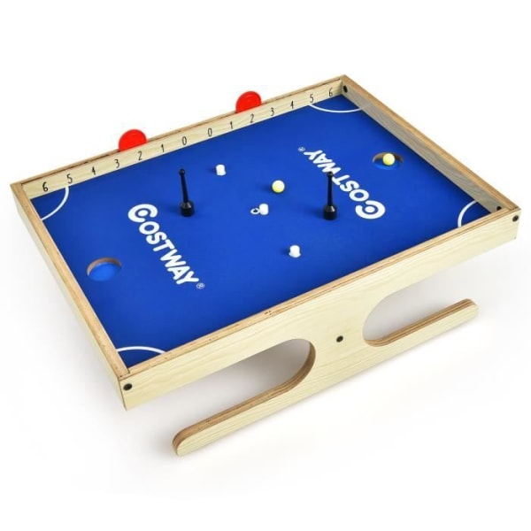 COSTWAY magnetiskt brädspel för 2 spelare, minifotboll med 2 bollar och 2 handtag 45 x 33,5 x 14 CM
