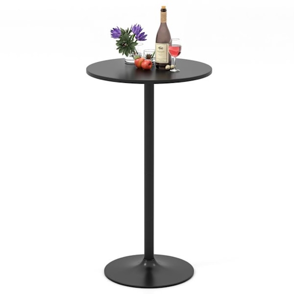 COSTWAY Baaripöytä 60 x 60 x 101,5 cm - Metallinen Jalusta Ruokasaliin, Ravintolaan