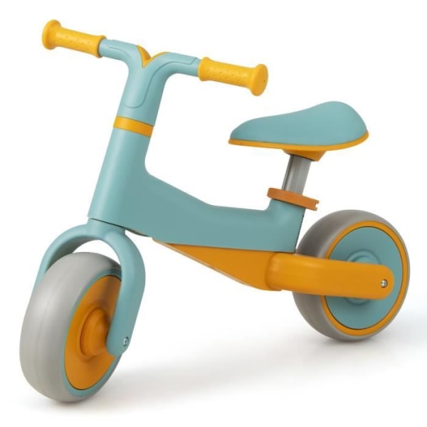COSTWAY Balanscykel för baby 18-48 månader med justerbart säte och styre, Balanscykel utan pedal för barn med vidgade EVA-hjul