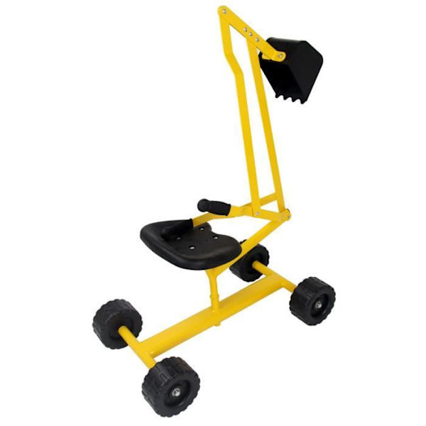 COSTWAY Lasten kaivurikuormaaja hiekkalaatikkoon, 4 pyörää, 360° kierto, hiekkamaan lumelle, 56 x 35 x 81 cm, 50 kg, 3 vuotta+