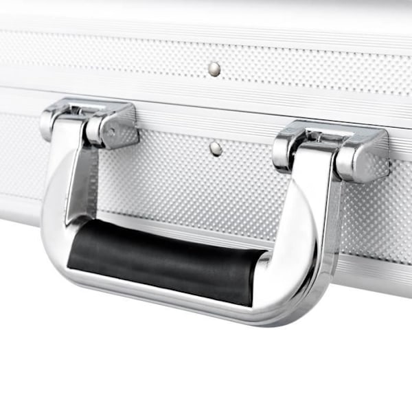 Vapenfodral Gevärsväska i aluminium 133,5 x 34,5 x 11,5 cm med låsbar väska Silver
