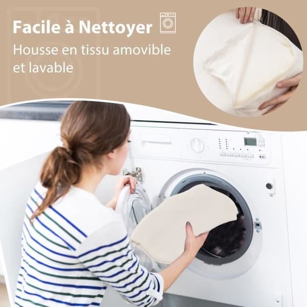 Memory Foam Läskudde - COSTWAY - Justerbar - Vit Vit