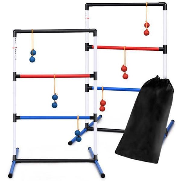 COSTWAY 2 Kappaleen PVC Golf Vaakapeli Golf Heittopeli 12 PE Palloa Kantokassi Ulkoleikki Flerfärgad