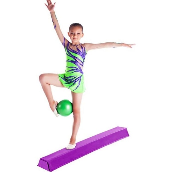 COSTWAY Bredde Balancer På 117CM Fælde Gymnastikskum Med Faux Læder Træning Fitness Øvelse til Børn