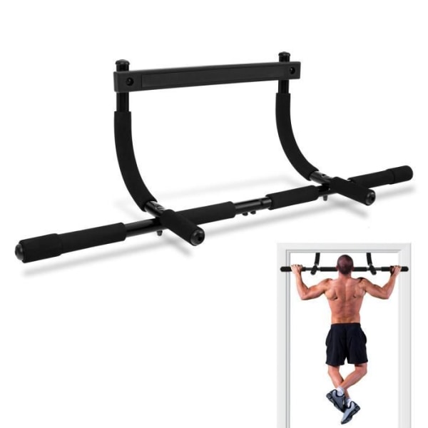 COSTWAY Pull-up bar för dörr upp till 80 cm bred - Skumlindade handtag - Ingen borrning Fitness, Styrketräning - 150 kg