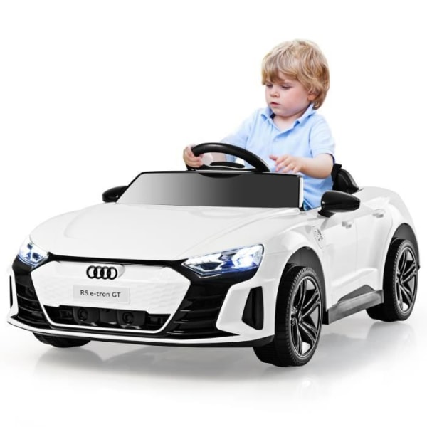 Audi RS e-tron GT elbil för barn 12V/4,5 - 2,4G fjärrkontroll - Vit