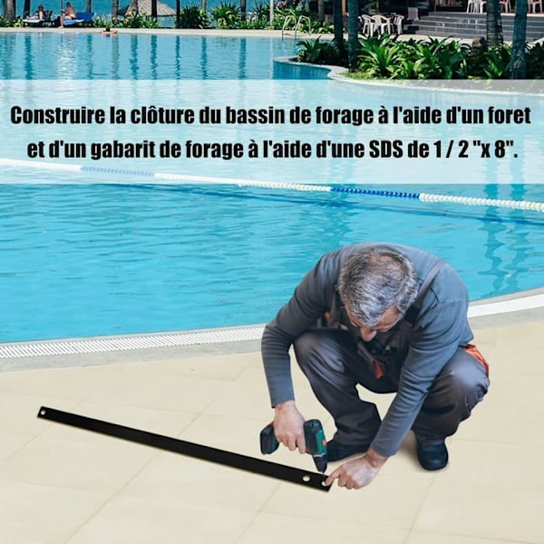 COSTWAY Foldbar poolbarriere, 360 x 125 CM, poolhegnspærre i blødt nettekstilstof med linealstolper Svart