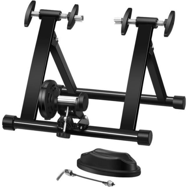COSTWAY Magnetic Steel Home Trainer för 26-28'' Hjul Max belastning 100KG Dubbellåssystem Turbo Trainer för cykel