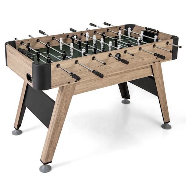 Bordfodboldbord 138 cm COSTWAY-2 til 4 spillere-2 bolde, 26 spillere, 2 scoremarkører-Justerbare fødder-Spillerum, barer, fester