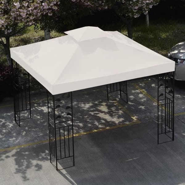 Peite - 3m x 3m - Polyester - Beige - Tuulen kestävä beige