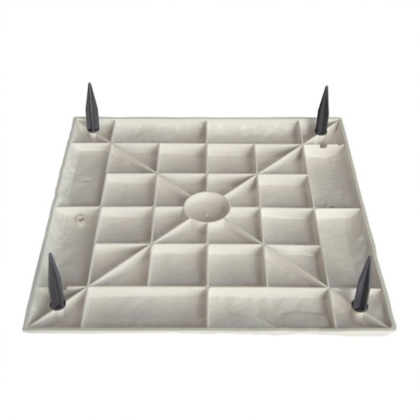 COSTWAY 8 Fliser til Belægning, Imitation af Sten, Have Dekoration, Sti, Genanvendelig, Støbning 39,5 x 39,5 x 2 cm (L x B x H)
