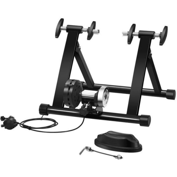 COSTWAY Home Magnetic Trainer med tråd för 26-28'' stålhjul med 8 nivåer av motstånd Max belastning 100KG