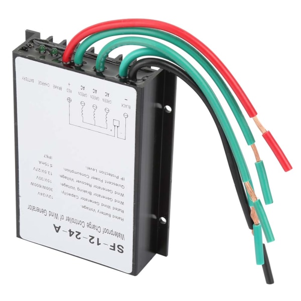 12V/24V 300W/600W Vattentät Vindturbingenerator Laddningsregulator