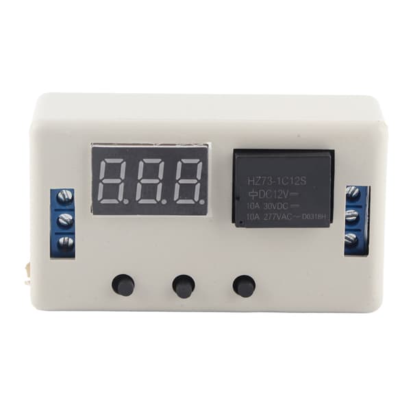 12V LED-display Justerbar Timer Relé Automasjonskontroll Brytermodul