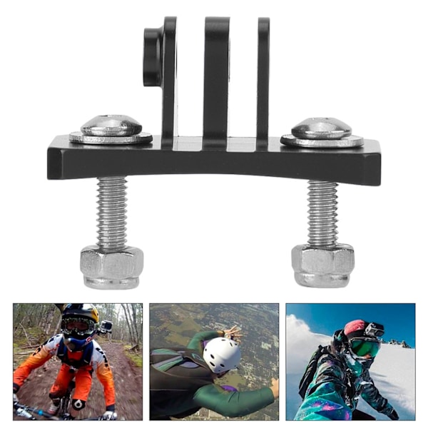 Laskuvarjohyppykypärän kiinteä pidikeadapteri Gopro 7 6 5 4 -actionkameroille (musta)