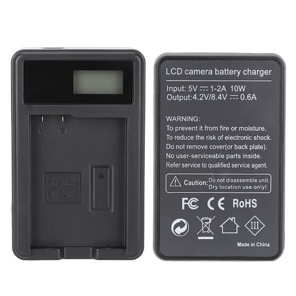 SEIVI EN EL14 Kamera Batteri Enkelt Oplader med LCD Display til Nikon D5100 D3100 D3200 D3300