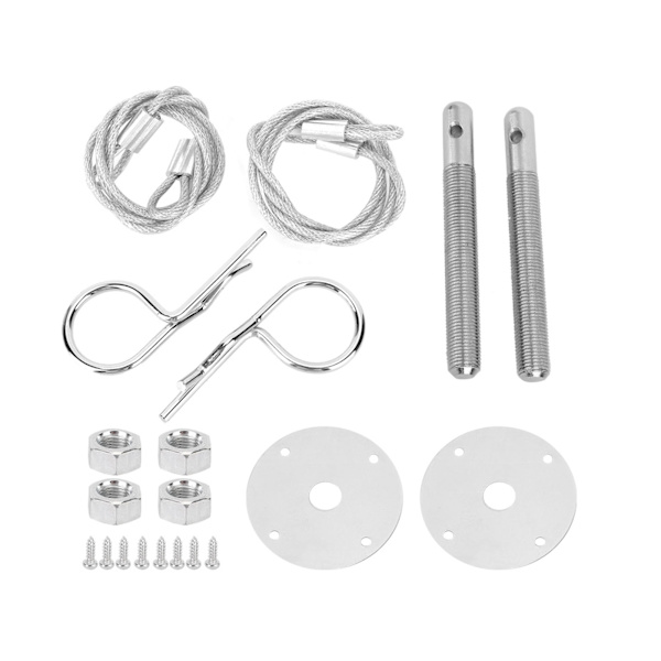 Motorhjelm Pin Plade Bonnet Lås Clip Kit Bil Modificeret Tilbehør