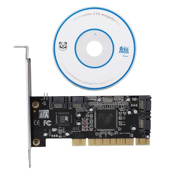 PCI til 4 Interne SATA Port 1.5Gbps Sil3114 Chipset for RAID Kontrollerkort