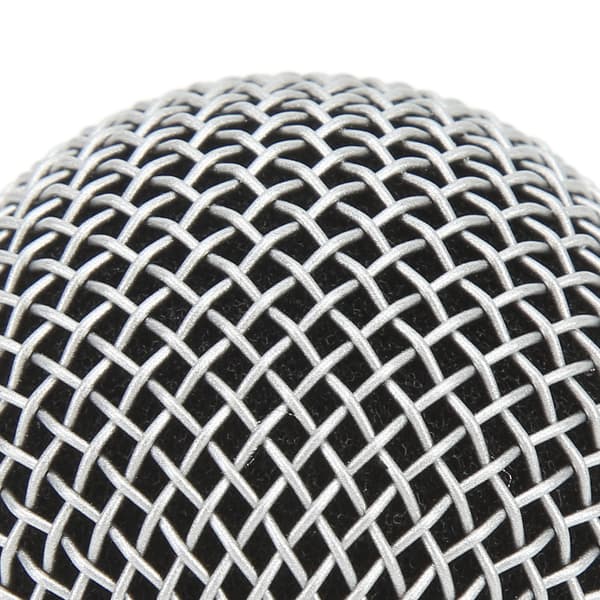 Mikrofon Gitter Kuglehoved Rustfrit Stål Mikrofon Mesh Gitter Mikrofon Erstatningshoved Dæksel til PG58 BLX288