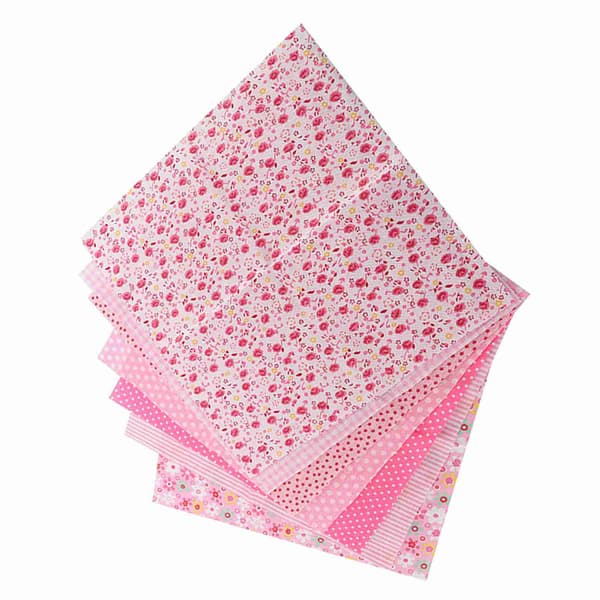 3 Typer 7st 50*50cm Bomullstyg DIY Blandade Rutor Förklippt Sängkläder Suite Kvartals Bundle