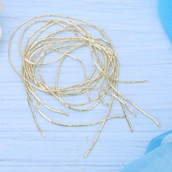 Broderitråd Kobbertråd Syning Glans 1,5 mm Dia. Manuel DIY Snor Gylden