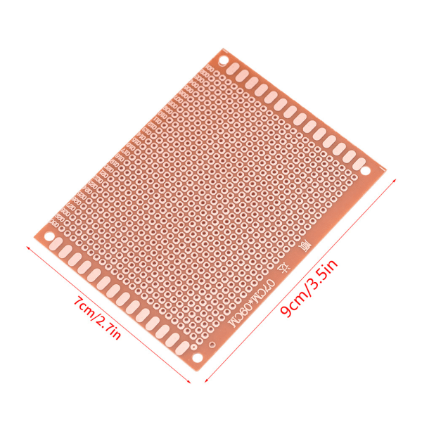 10 st/ set 7x9cm gör-det-själv-prototyp Enkelsidig PCB- universal