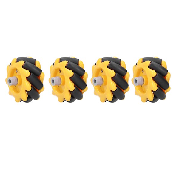 Mecanum-pyörä Älyrobotin auton osat Tarvikkeet Monisuuntainen DIY Lelukomponentit 48mm (2 paria)