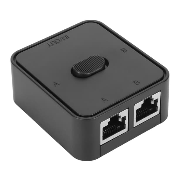 2 Port Gigabit Netværk Switch 10 100 1000Mbps 2 Ind 1 Ud 1 Ind 2 Ud PoE Extender Switch RJ45 Splitter Vælger Switch til Cat 6