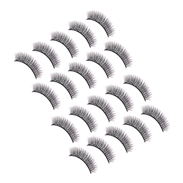 10 Par Magnetiska Ögonfransar Set Handgjorda Lätta Återanvändbara Magnetiska Fransar med Eyeliner Applikator