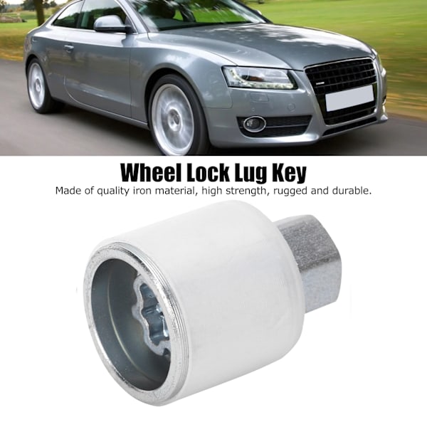 Bil Dekk Tyverisikring Skrue Socket Fjerningsnøkkel Hylse F Modell Passer for A1 A5 A3 A4L A6L A7 Q3 Q5 A8 TT R8
