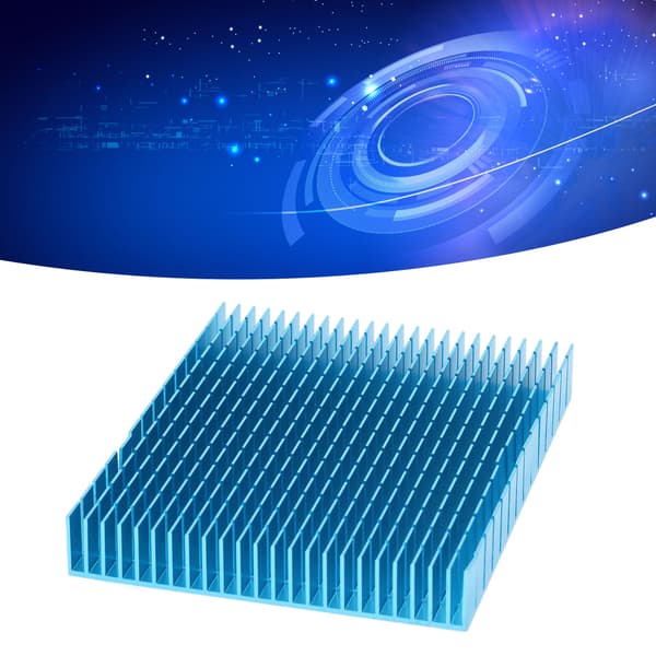 Køleplade Aluminium Køler Køleplade Radiator 150x120x20mm til CPU Forstærker PCB Sort