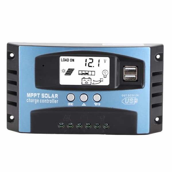 MPPT 100A Solar Charge Controller Dobbelt USB LCD-display 12V 24V