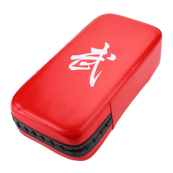 Slitstarkt PU-läder Foot Hand Target Punch Pad för boxning Kickboxing träning (röd)