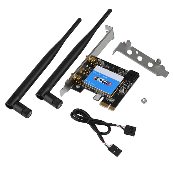 PCIE Netværkskort 433Mbps Dual Band 2.4g 5G til Bluetooth 4.0 til Bluetooth Netværkskort til Desktop