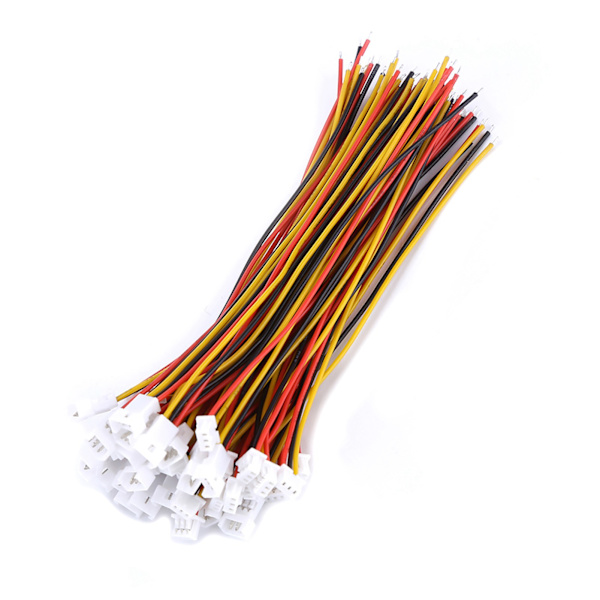 20 setin pakkaus Micro JST 1.25MM 3-nastainen uros- ja naarasliitin pistoke johdoilla (3-nastainen)