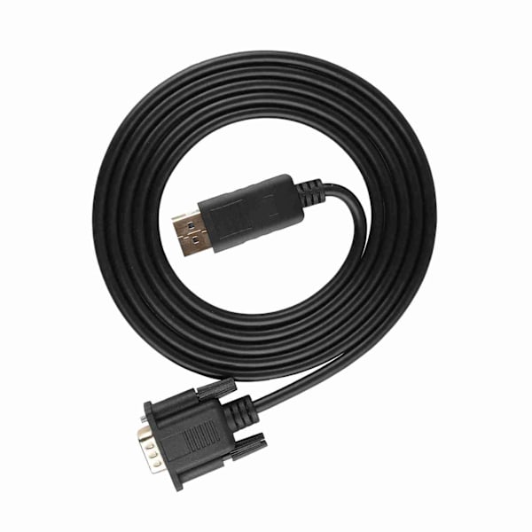 1,8 m HD 1080P DisplayPort til VGA Kabel Konverter Adapter for PC Laptop