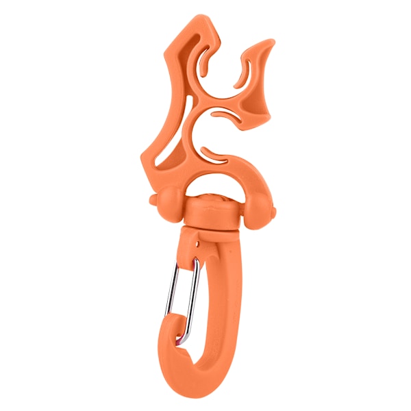 Dykking Dobbel BCD Slangeholder Klips Regulator Feste Spenne Krok for Snorkling (Oransje)