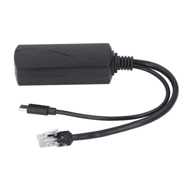 Gigabit PoE Splitter for Pi 5 5B 5V IEEE802.3af-kompatibel PoE til USB C Adapter 1000Mbps Høyhastighets Power Over Ethernet Splitter