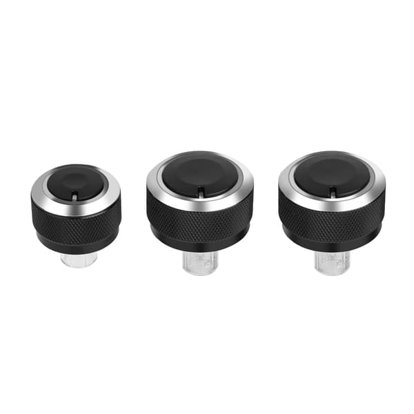 3 st Aluminium Bil Luftkonditionering Kontrollpanel Switch Knapp för GOLF 5 MK5 2005-2009