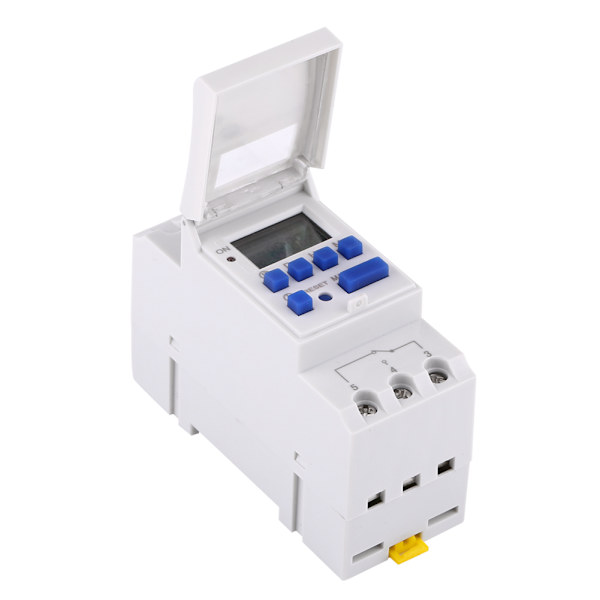 LCD-display Veckovis Programmerbart Elektronisk Relä Tid 16 PÅ och AV Timer (AC/DC12V)