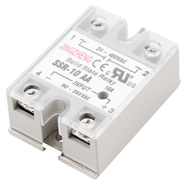 SSr 10 AA 10A Solid State Relæ Modul SSR AC-AC Input 90-250V AC Output 24-480V AC