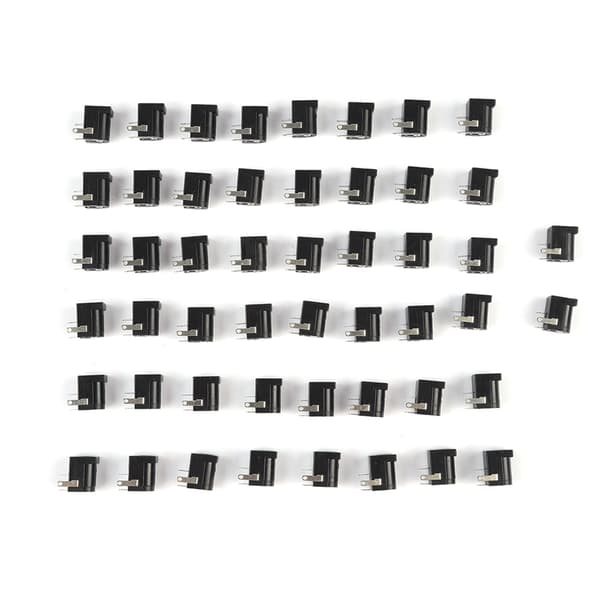 50 STK 5,5 mm x 2,1 mm DC strømstik adapter breadboard
