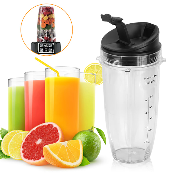 Mugglock Blenderdelssats för NINJA 900W 1000W Blender Ersättningstillbehör (24OZ)