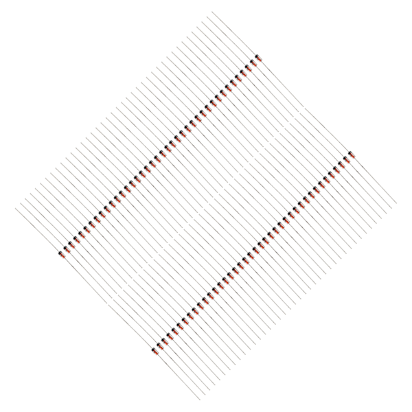 500 stk. hurtigkoblingsdiode 1N4148 200mA 100V elektroniske komponenter