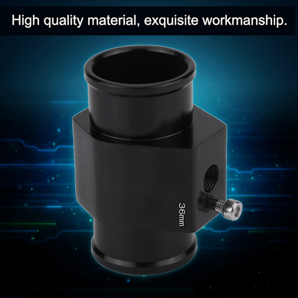 Bil Vand Temperatur Samlingsrør Slange Sensor Måler Adapter 36mm