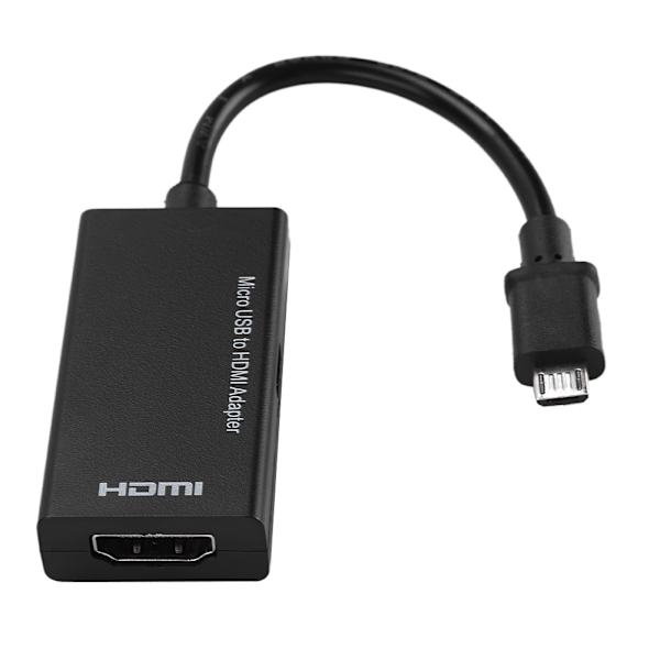 1080P Micro USB til HDMI Adapter 8-kanals Stereo Lyd 5-pin HDMI Video Adapter til Android